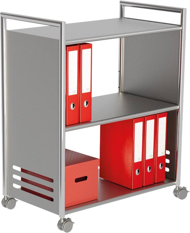 Chariot à étagères Kerkmann Non Verrouillable Argenté 14311014