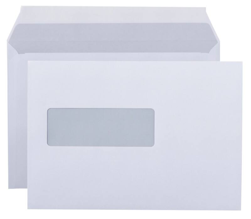 Enveloppes professionnelles Viking EA5 Bande adhésive Blanc 220 (l) x 156 (h) mm Avec fenêtre 80 g/m² 50 unités