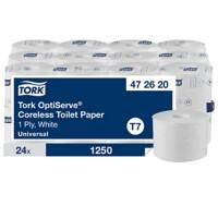 Papier toilette Tork OptiServe 1 épaisseur Sans noyau 472620