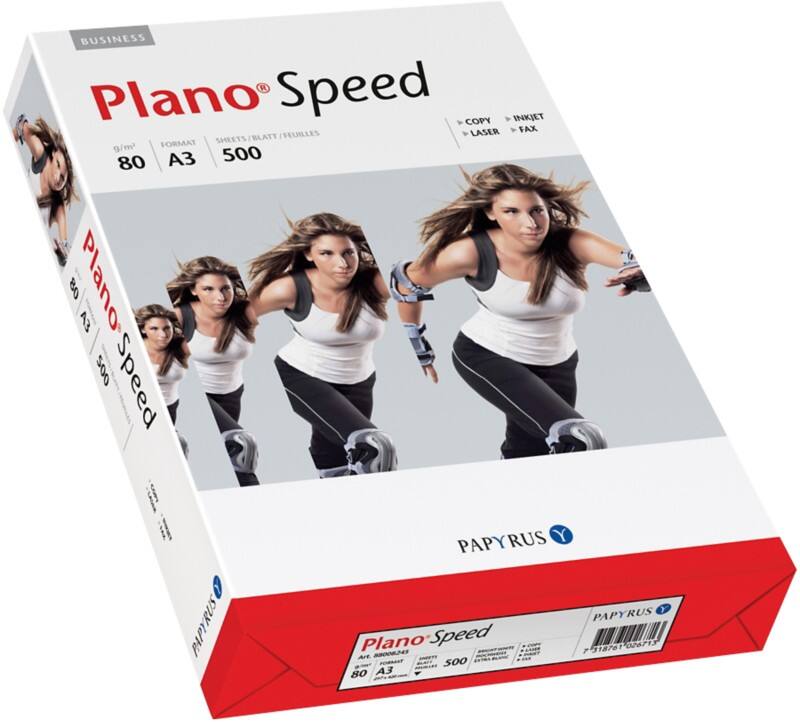 PlanoSpeed DIN A3 Druckerpapier 80 g/m² Matt Weiss 500 Blatt