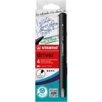 Stylo-feutre STABILO dr!ver 0,4 mm Aiguille  Assortiment EO1088/4-01 4 Unités