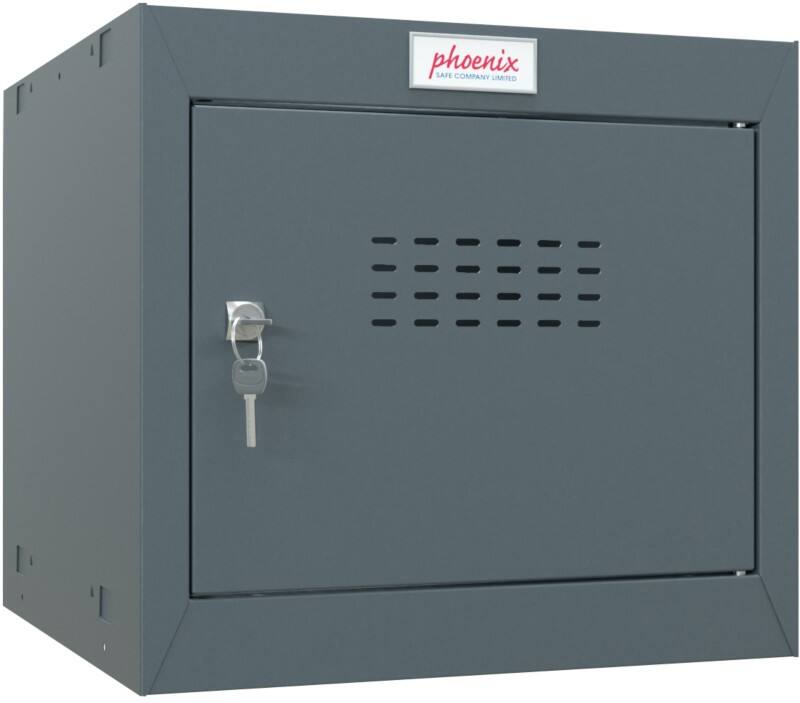Casier Phoenix Acier 1 porte Serrure à clé 400 x 400 x 365 mm Gris anthracite