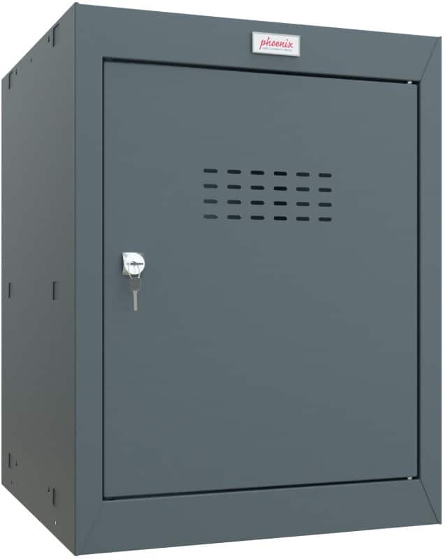 Casier Phoenix Acier 1 porte Serrure à clé 400 x 400 x 520 mm Gris anthracite