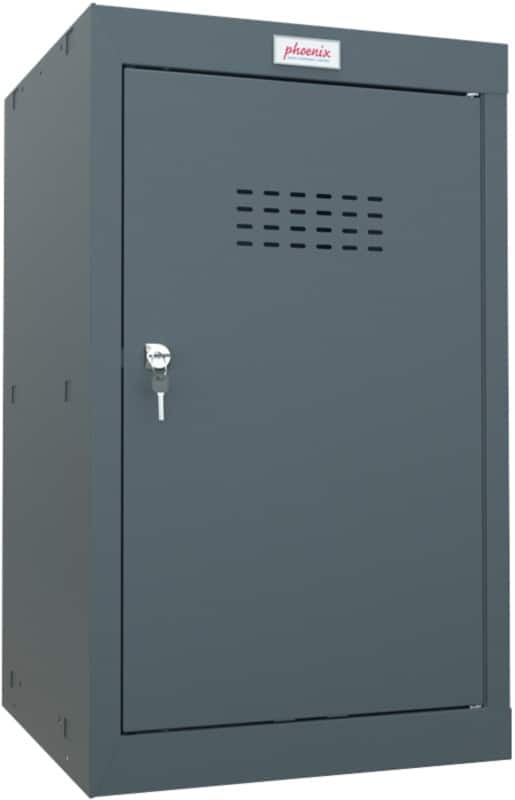 Casier Phoenix Acier 1 porte Serrure à clé 400 x 400 x 665 mm Gris anthracite