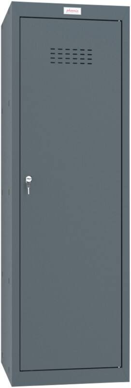 Casier Phoenix Acier 1 porte Serrure à clé 400 x 400 x 1265 mm Gris anthracite