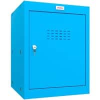 Casier Phoenix Acier 1 porte Serrure à clé 400 x 400 x 520 mm Bleu