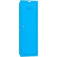 Casier Phoenix Acier 1 porte Serrure à clé 400 x 400 x 1265 mm Bleu