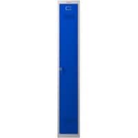 Casier Phoenix Personal Lockers Acier 1 porte Serrure à clé 300 x 500 x 1830 mm Bleu, gris