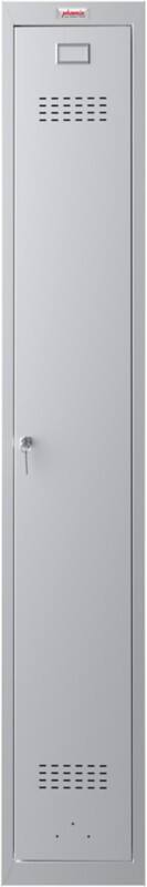 Casier Phoenix Personal Lockers Acier 1 portes Serrure à clé 300 x 500 x 1830 mm Gris