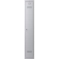 Casier Phoenix Personal Lockers Acier 1 portes Serrure à clé 300 x 500 x 1830 mm Gris