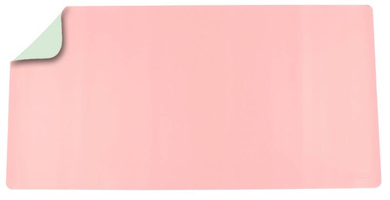 Sous-main Deflecto Cuir artificiel, PVC (Polychlorure de vinyle) Vert, rose 120 x 60 cm