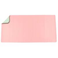 Sous-main Deflecto Cuir artificiel, PVC (Polychlorure de vinyle) Vert, rose 80 x 40 cm