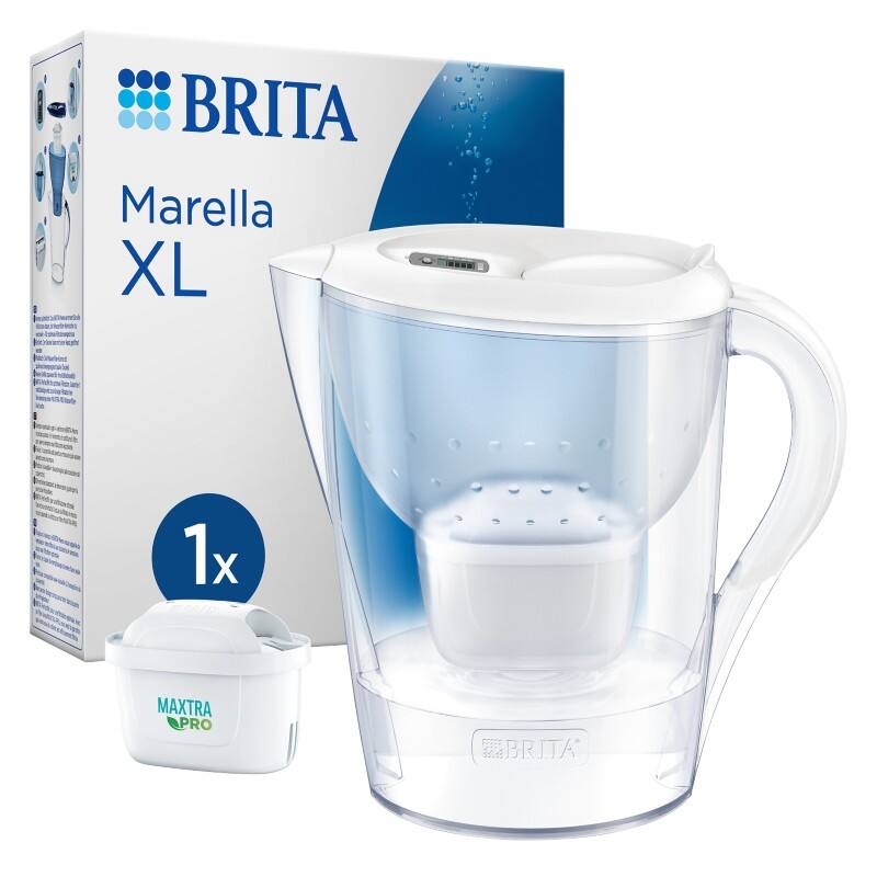 BRITA Marella MAXTRA PRO XL 125271 Wasserfilter Kanne 3,5 L Weiss