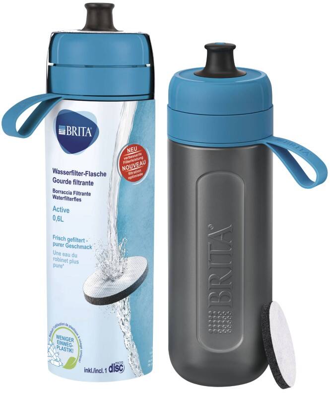 BRITA Active Wasserfilterflasche Dunkelblau 0,6 L