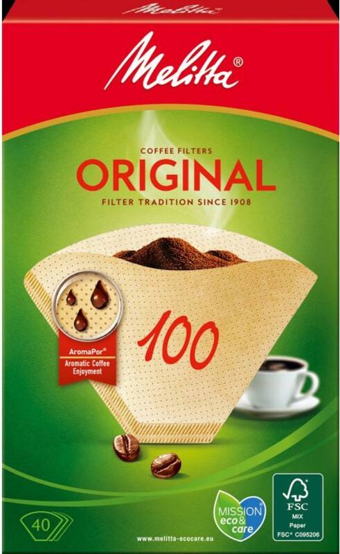 Melitta ORIGINAL 100 Kaffeefilter Braun 133 mm 40 Stück