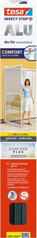 Moustiquaire tesa Comfort 1000 x 2200 mm Anthracite