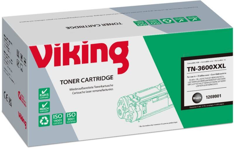 Toner Viking TN-3600XXL Compatible Brother Noir   