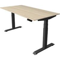 Kerkmann Elektronisch Höhenverstellbar Sitz-Stehschreibtisch Ahorn T-Fuß 1.600 (B) x 800 (T) x 1.290 (H) mm Metall, Holz