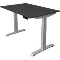 Bureau assis-debout Kerkmann Hauteur ajustable électriquement Anthracite Piètement en T 0 tiroirs 0 caissons 1200 (l) x 800 (p) x 1290 (h) mm Bois, métal