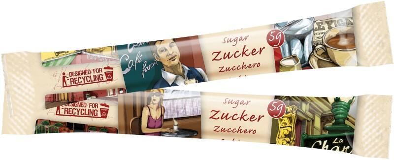 Bâtonnets de sucre Hellma Creativeline Paris 100 unités de 4 g