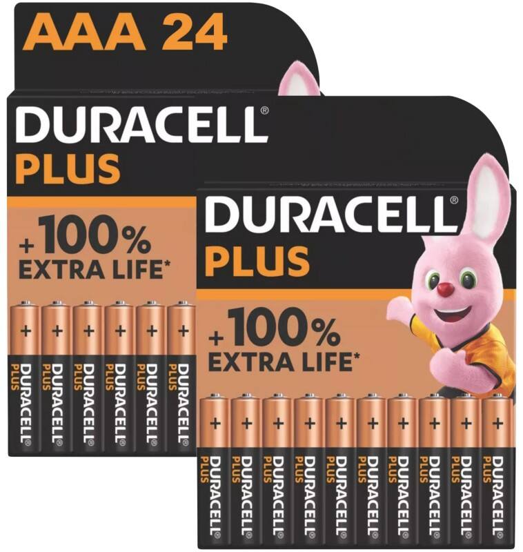 Duracell-Batterien Plus Power Boost AAA LR03 Alkaline 24 Stück