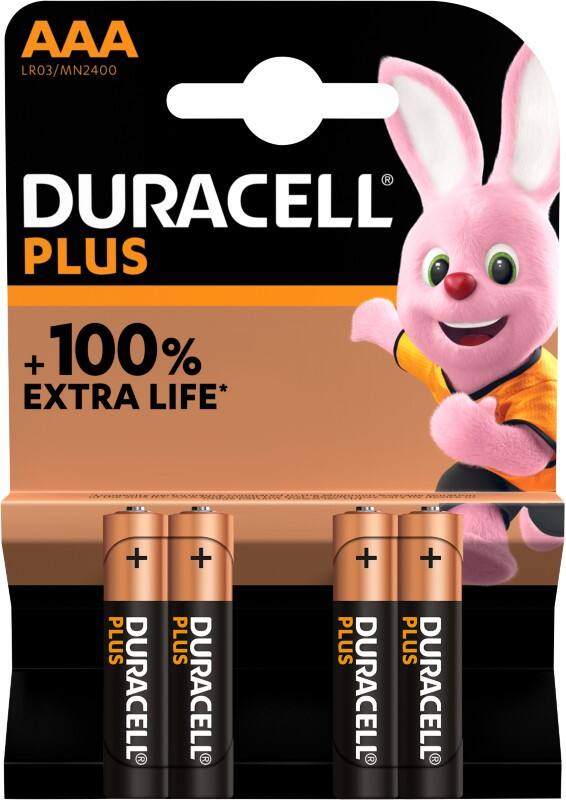Piles Duracell Plus Power Boost AAA LR03 Alcaline 4 Unités