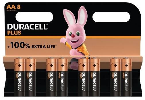 Duracell-Batterien Plus Power Boost AA LR6 Alkaline 8 Stück