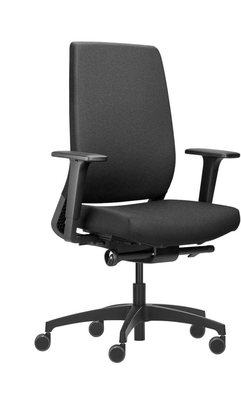 Chaise de télétravail Dauphin Mécanisme synchrone Tissu Accoudoirs 2D 120 kg 720 x 720 x 1160 mm
