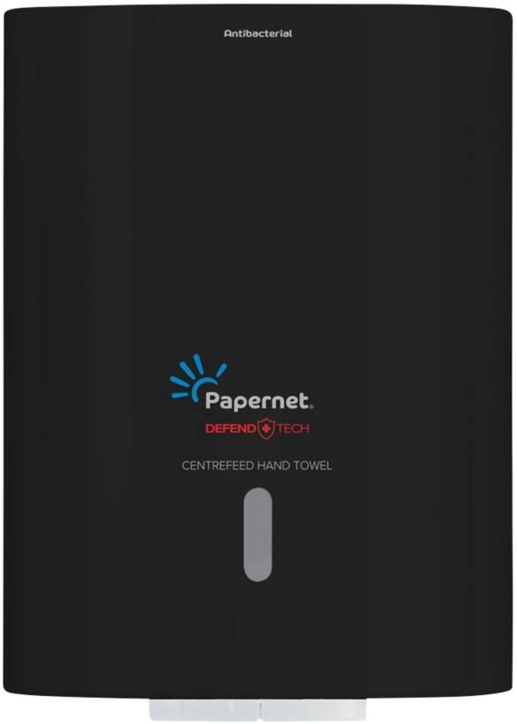 Papernet Defend Tech 417208 Falthandtuchspender Kunststoff Abschließbar Manuell Schwarz