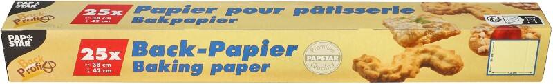 PAPSTAR Backpapier Papier Braun 42 m x 38 cm 25 Stück