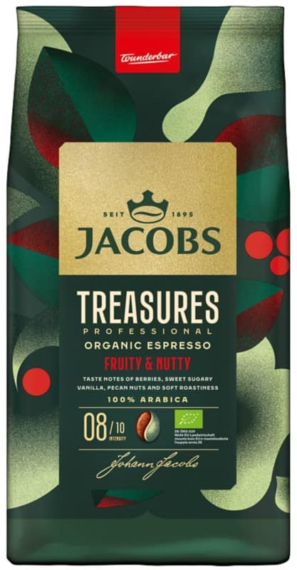 JACOBS Treasures Espresso Fruchtig und Nussig Kaffeebohnen 1000g