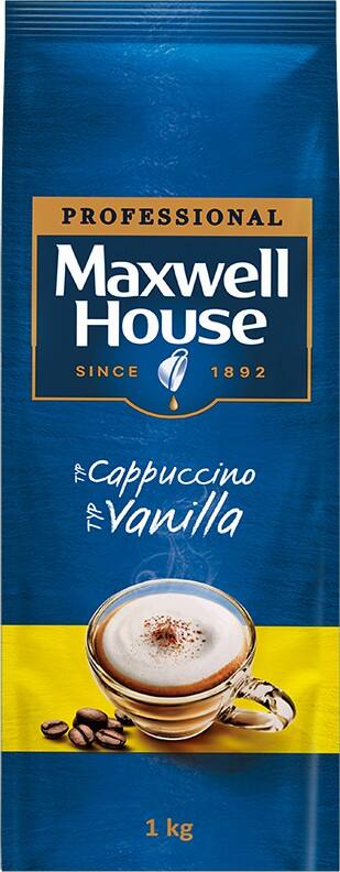 Maxwell House Cappuccino Vanille Instant-Kaffeemischung 1000g