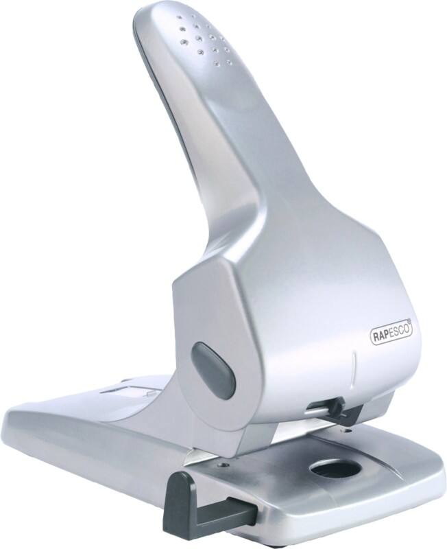 Rapesco 2-Löcher Registraturlocher Kunststoff, Metall 65 Blatt 0732 Silber