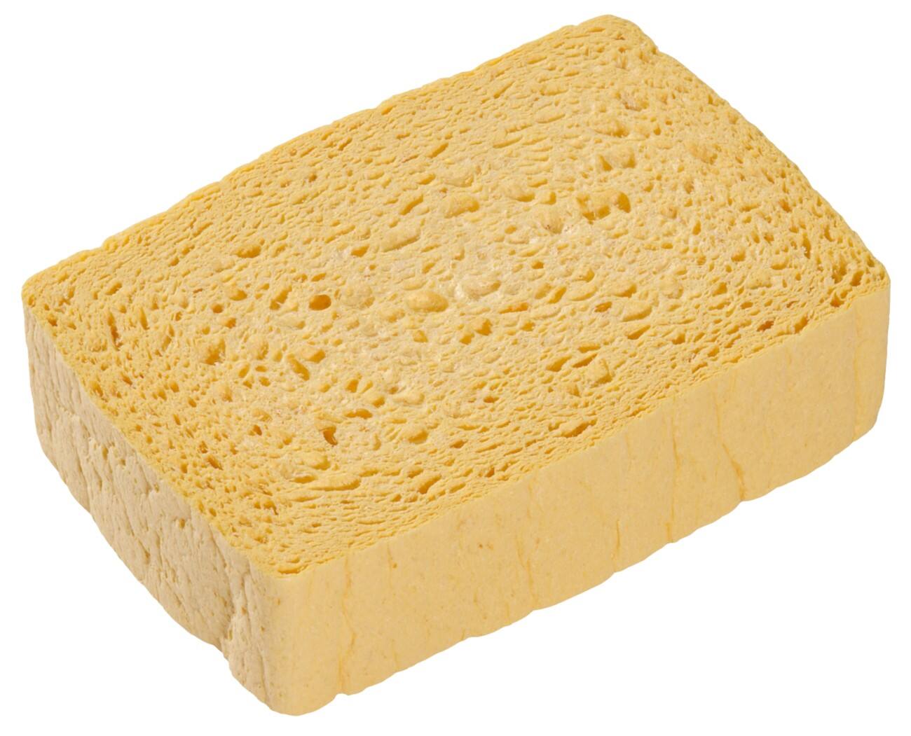 Spontex Azella 25 Traditioneller Trocken Schwamm 10 Stück Gelb