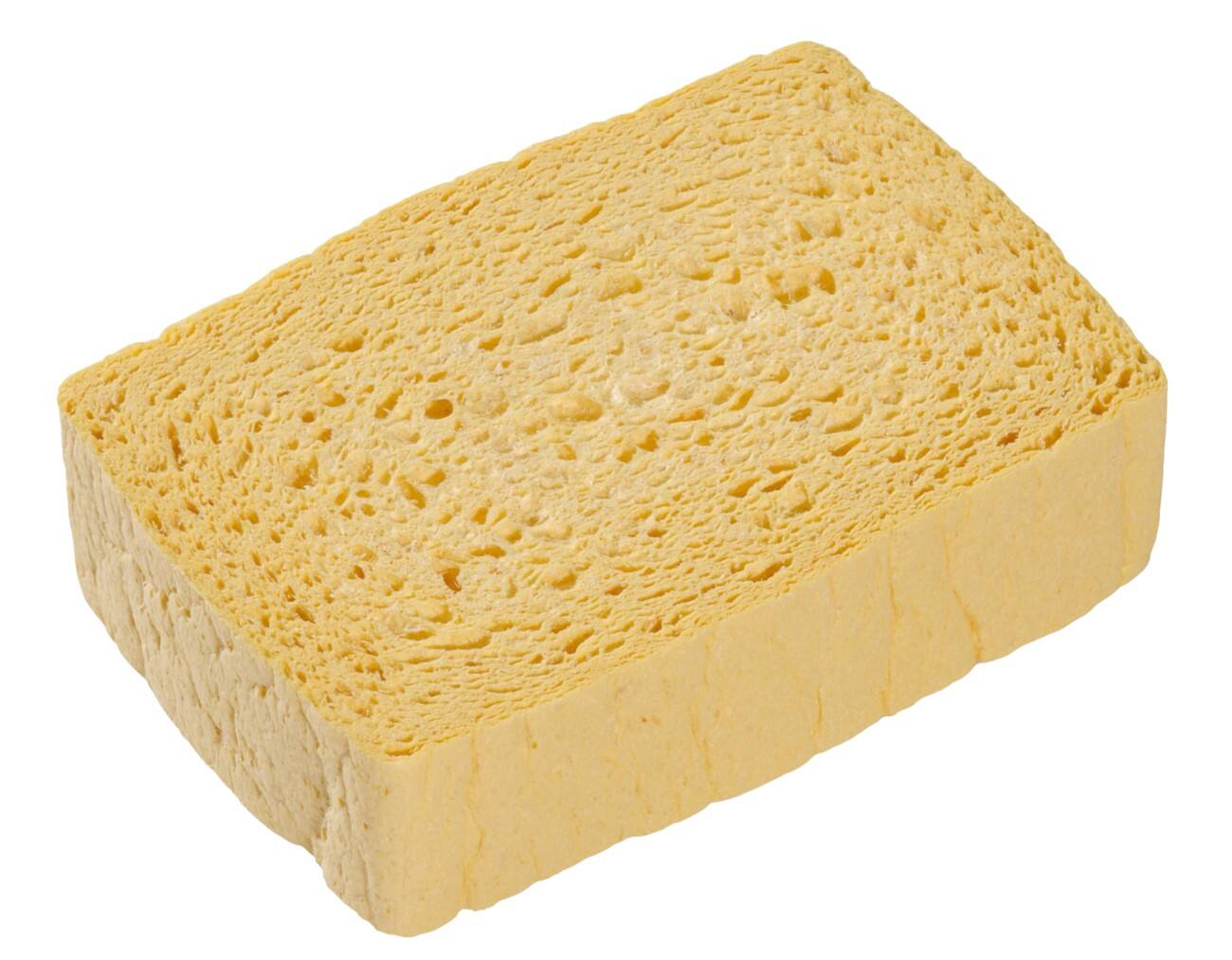 Spontex Azella 72 Traditioneller Trocken Schwamm 10 Stück Gelb