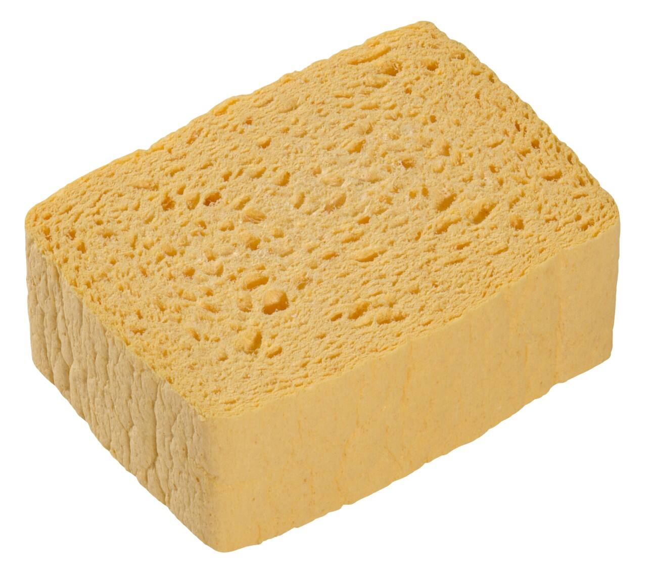 Spontex Azella 40 Traditioneller Trocken Schwamm 10 Stück Gelb