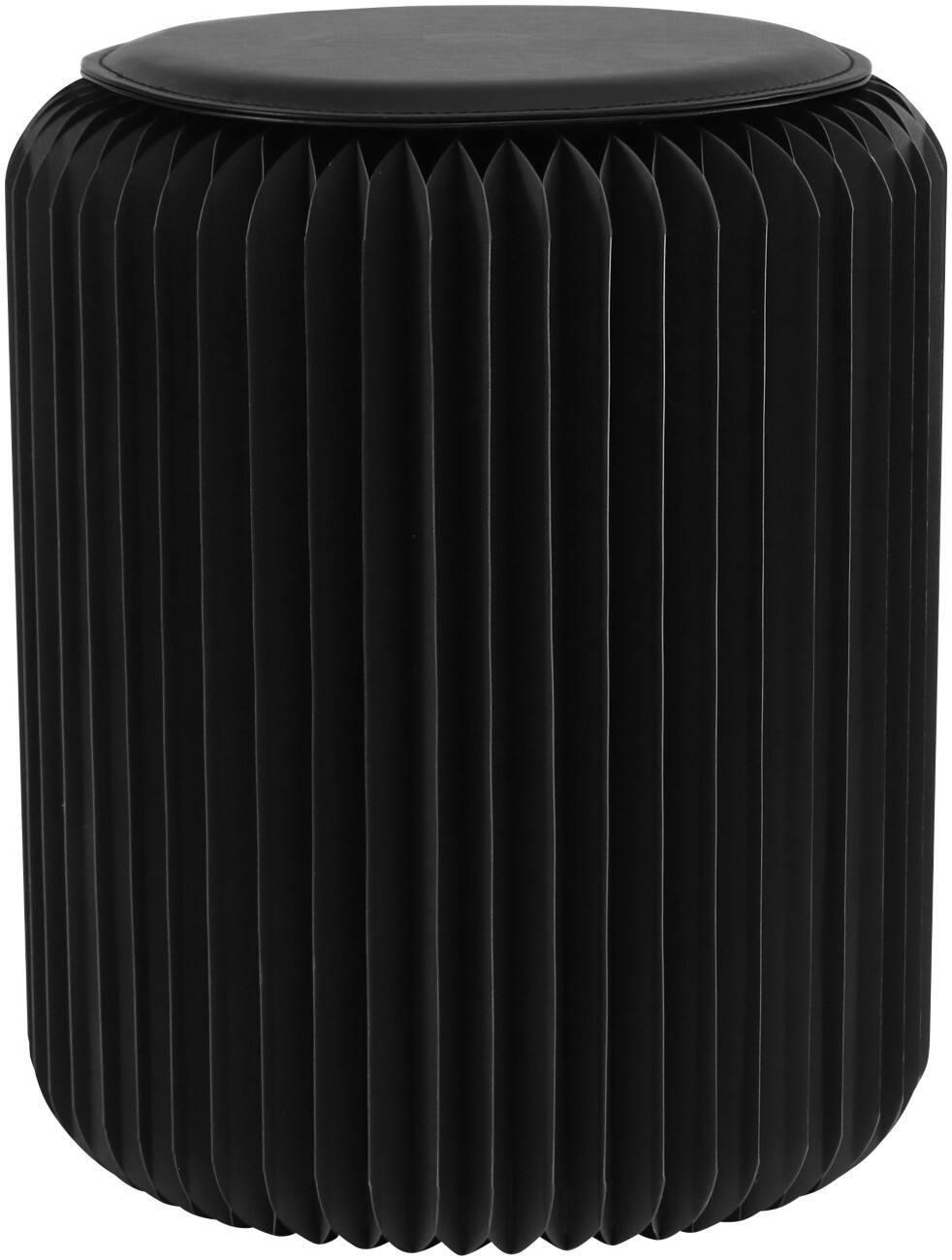 Paperflow Flexistool Klappstuhl Wabenkarton Nicht höhenverstellbar Schwarz 420 x 300 x 300 mm