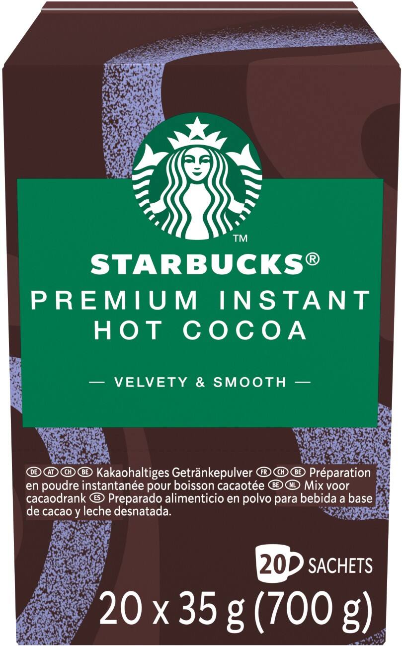 Chocolat chaud Starbucks Premium Instant Sachets 20 unités de 35 g