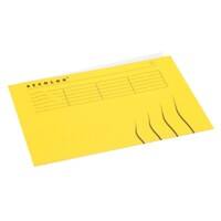 Djois Secolor Farde à bord décalé Folio Jaune Carton 225 g/m²