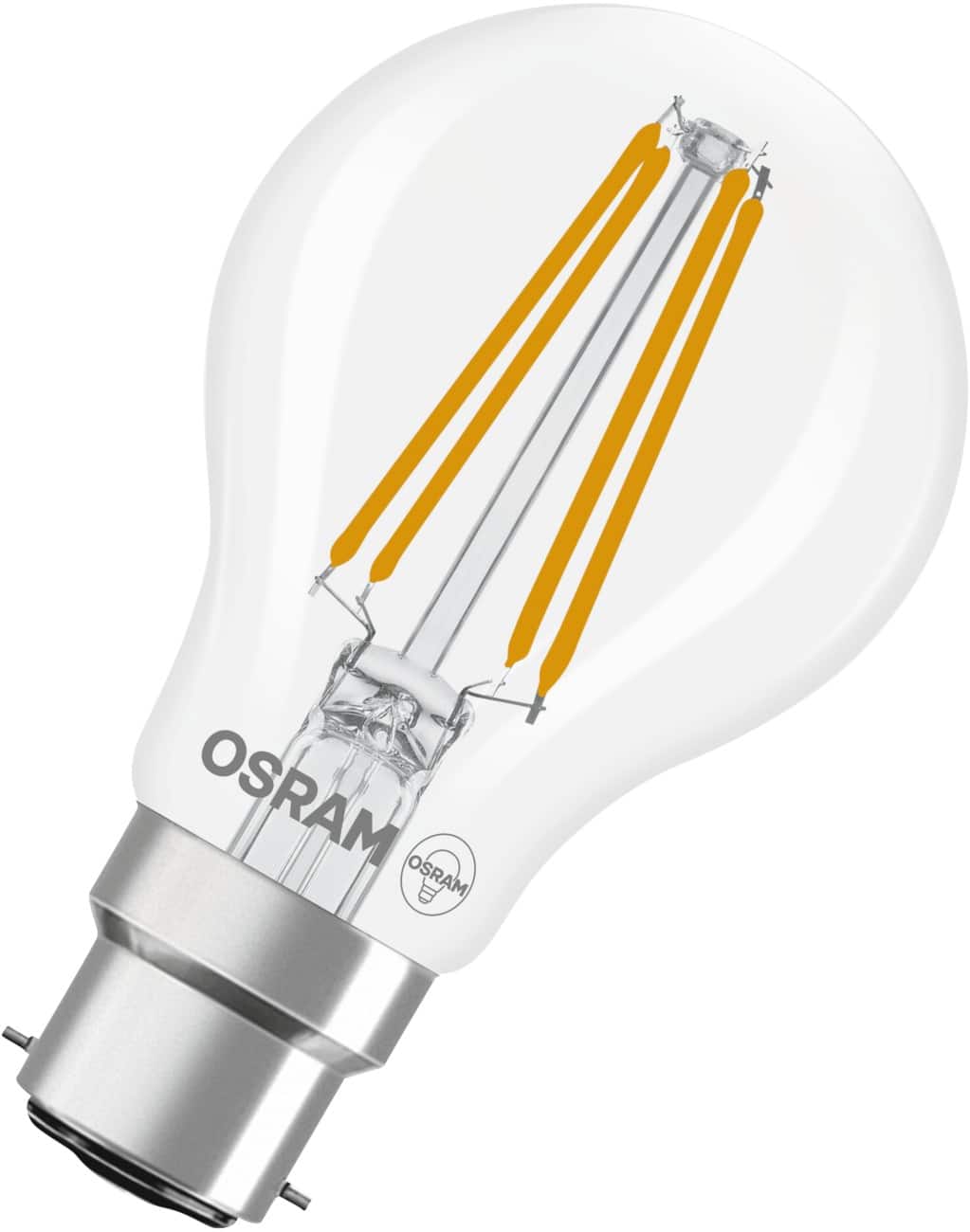 Ampoule Osram Transparent B22d 5,9 W Blanc chaud