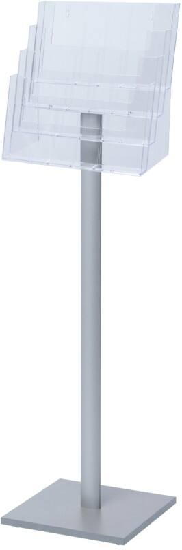 Porte-brochures SHOWDOWN A4 Argenté MB4C330 340 (L) x 330 (P) x 1115 (H) mm MB4C330