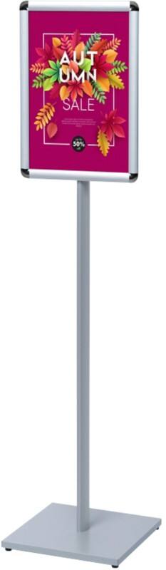 Présentoir sur pied SHOWDOWN Design Standard A3 Acier, Aluminium Argenté CAPOA3R25