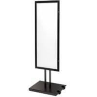 Porte-affiche SHOWDOWN A4 Aluminium, Métal Noir SCPF8xA4C9005