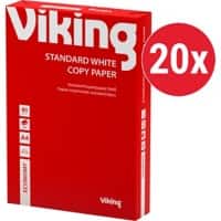 Viking Economy DIN A4 Druckerpapier  80 g/m² Weiss 146 CIE 20 Pack à 500 Blatt 