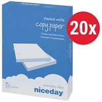 Niceday Copy DIN A4 Kopierpapier Weiss 80 g/m² Matt 20 Pack à 500 Blatt