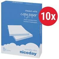 Niceday Copy A4 Kopierpapier Weiss 80 g/m² Matt 10 Pack à 500 Blatt