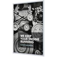 SHOWDOWN B1 Fireproof A3 Klapprahmen Hängend Silber Aluminium KRA3G25B1 32,8 (B) x 1,1 (T) x 45,1 (H) cm KRA3G25B1