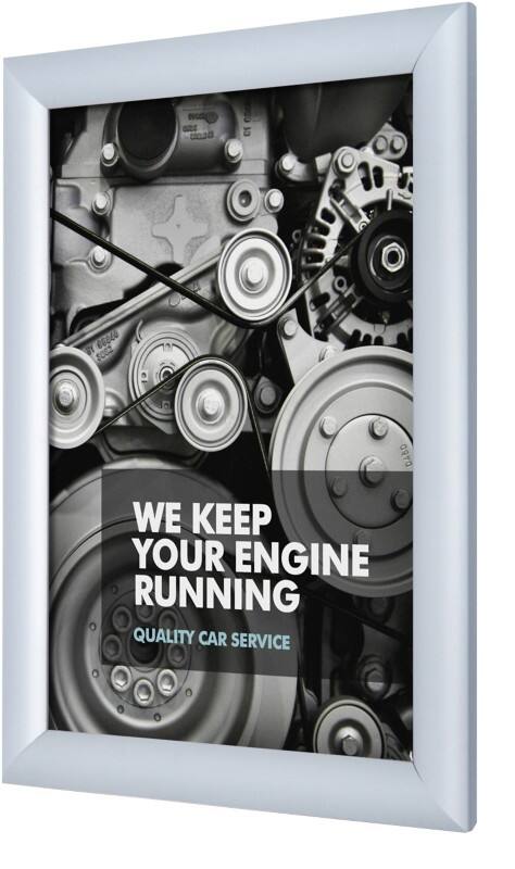 SHOWDOWN A4 Klapprahmen Hängend Silber Aluminium KRA4G25 24,1 (B) x 1,1 (T) x 32,8 (H) cm KRA4G25