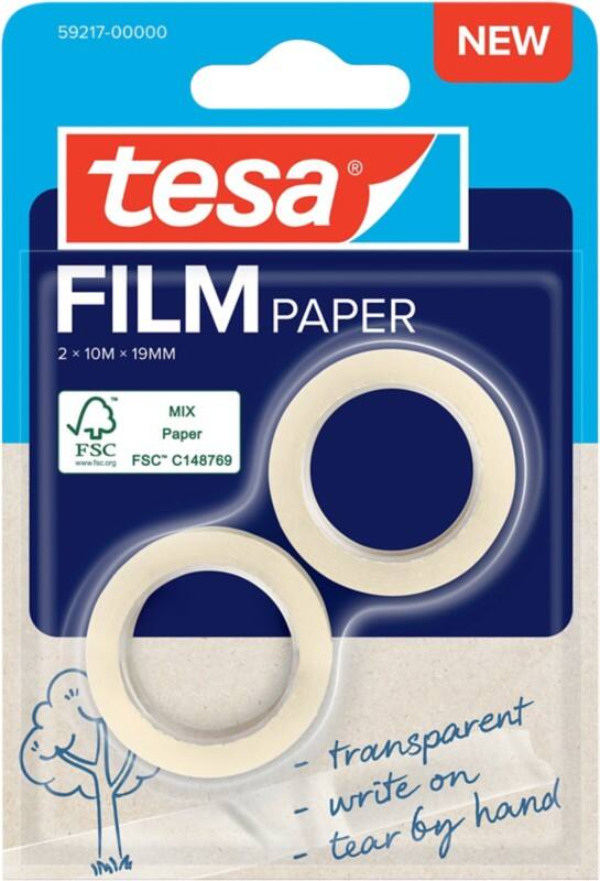 Ruban adhésif tesa tesafilm 59217-00000 Transparent 19 mm (l) x 10 m (L) Papier 10 m 2 unités