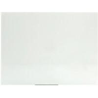 Glastafel Wandmontiert Magnetisch Einseitig 90 (B) x 60 (H) cm Weiss